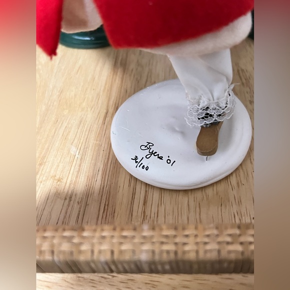 Byers choice set of 3. Two child skaters and one adult female. All in red. - Picture 2 of 7